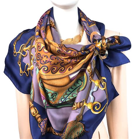 hermes silk scarf styling.